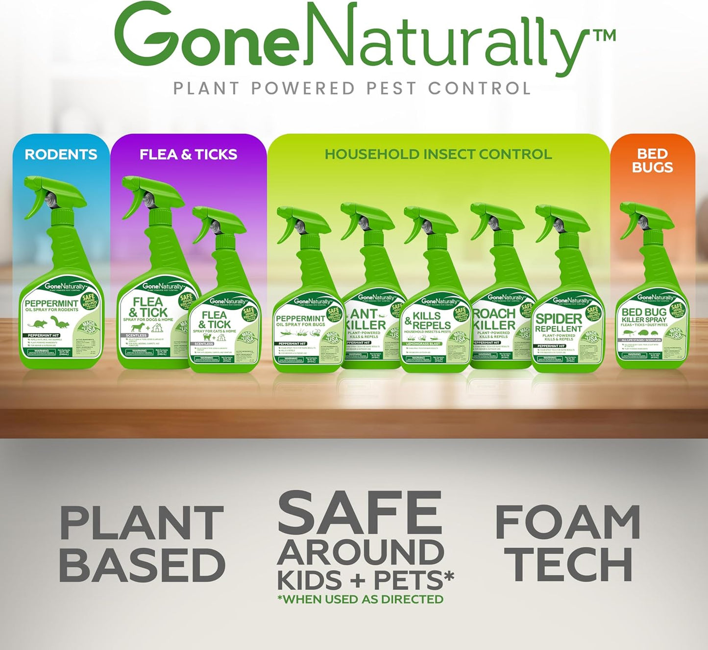 GoneNaturally Peppermint Ant Killer and Repellent Spray (16oz)