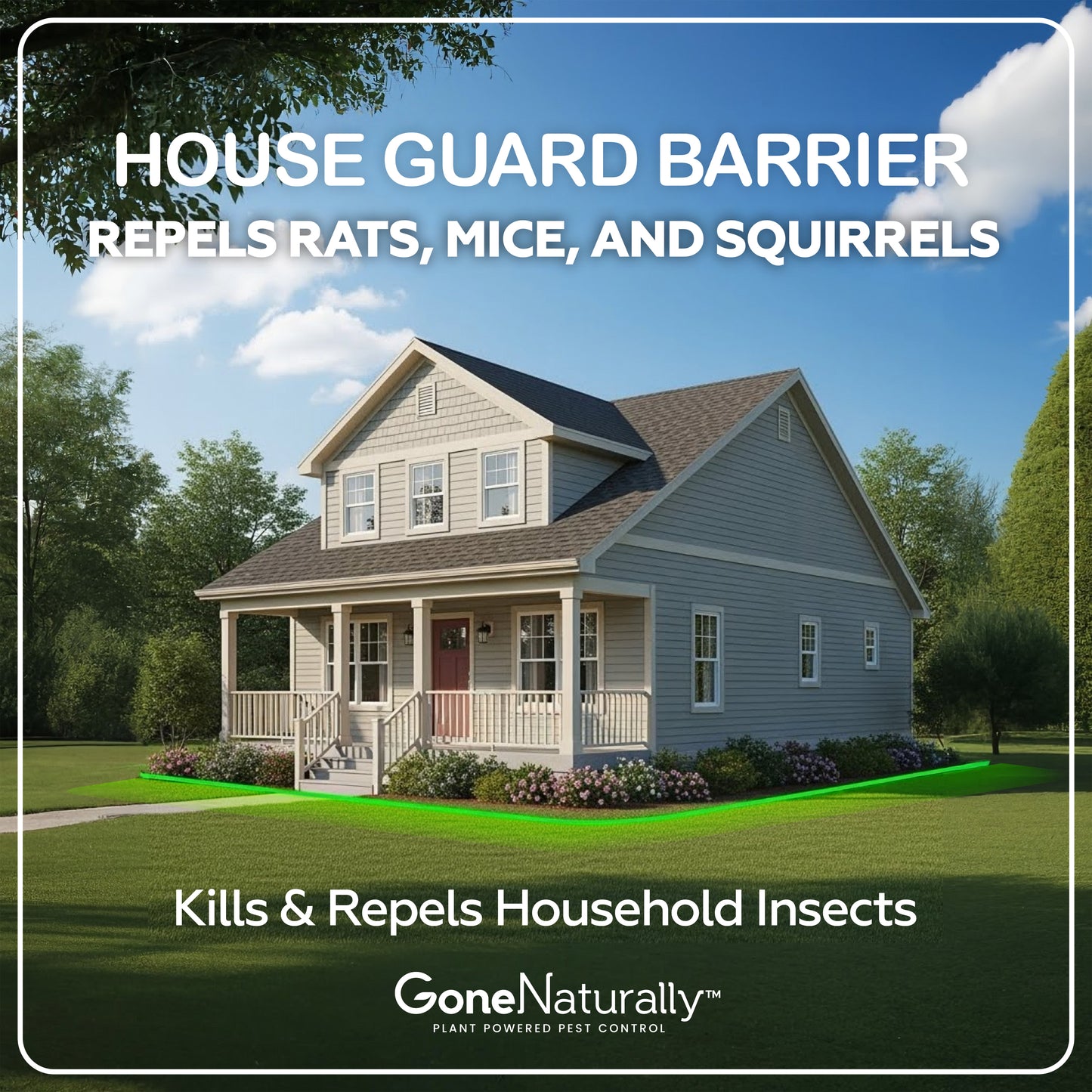 GoneNaturally Peppermint Rodent Repellent Spray. Safe for pets & kids. Indoors/outdoors. 32oz.