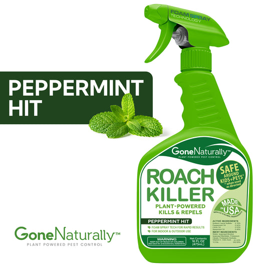 GoneNaturally Peppermint Roach Killer & Repellent. Non-toxic. 16oz.