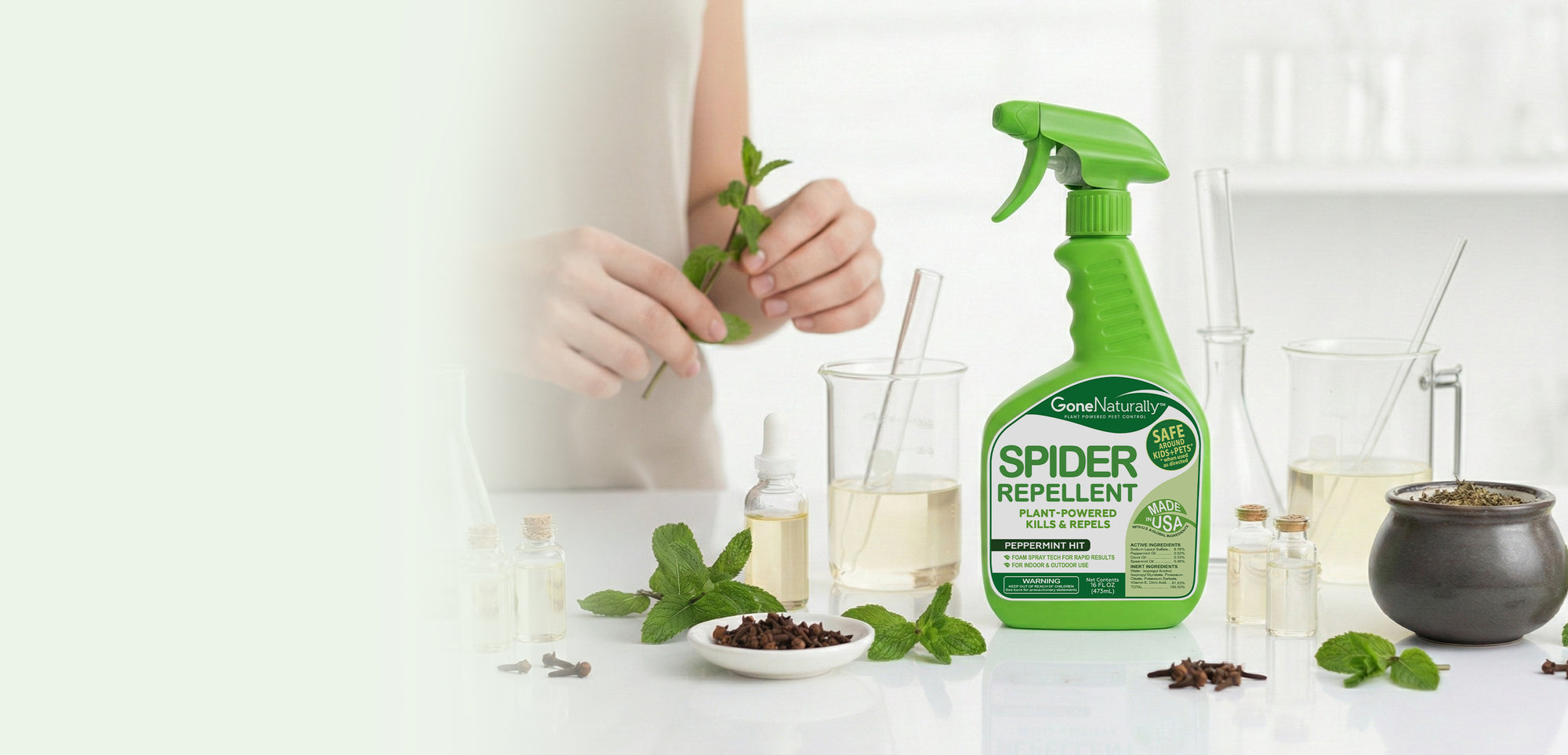 peppermint plants repel spiders snakes GoneNaturally Peppermint Spider Repellent. (16oz.)